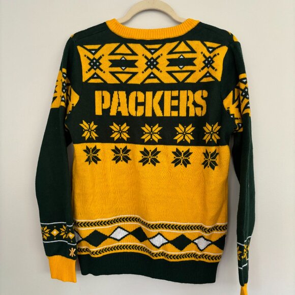 Green Bay Packers NFL Gear Holiday Sweater Size Large - Picture 3 of 6